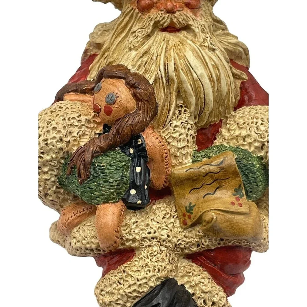 Vtg Santa Claus‎ Christmas Shelf Sitter 1980s Signed Rita Darby “American Santa”